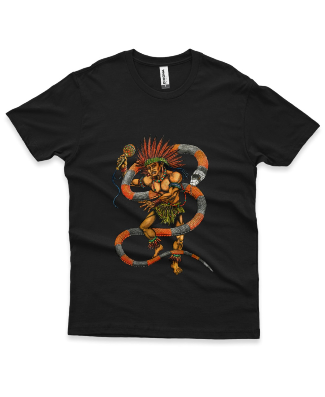 Tupinambá + Cobra Coral - Camiseta Silk Digital