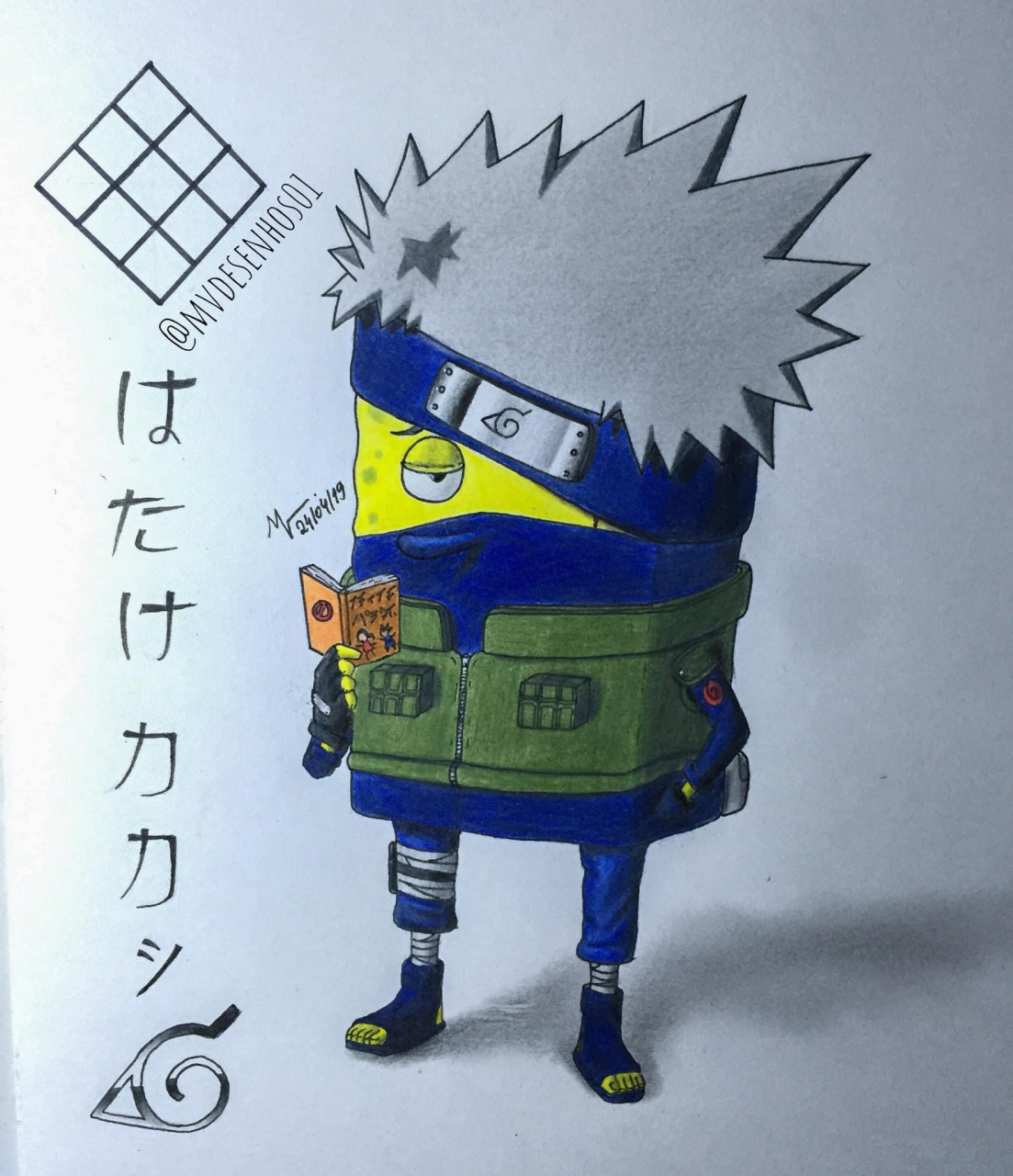 Adaptação - Kakashi Hatake (Naruto) + Bob Esponja